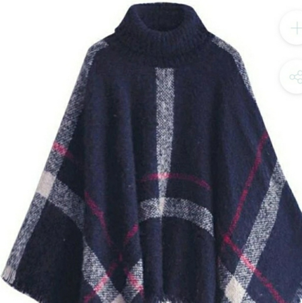Turtleneck Poncho - Picture 3 of 4